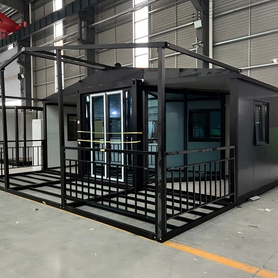Casa Prefabricada Expandável com Estrutura de Dois Andares Moderna 2 Quarto 1 Banheiro 20FT para Acampamentos