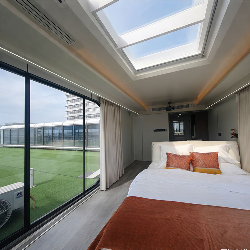 Casa Modular Ultra Moderna Estrutura de Aço Aluguel de Férias Panorâmico