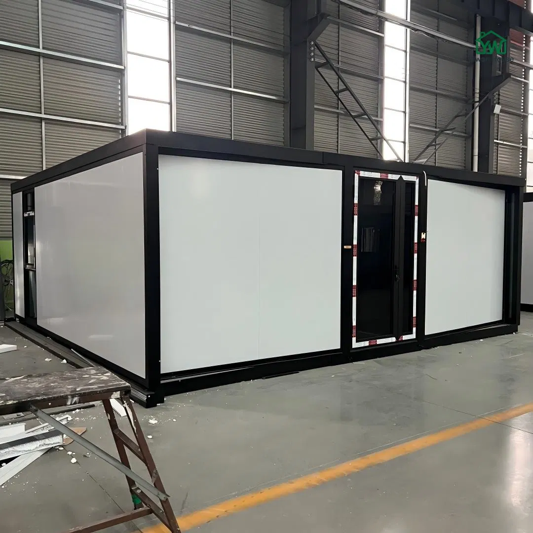 Casa Móvel Modular Expandável de Contêiner Dobrável Personalizada de Luxo com Telhado sobre Rodas 1 2 3 4