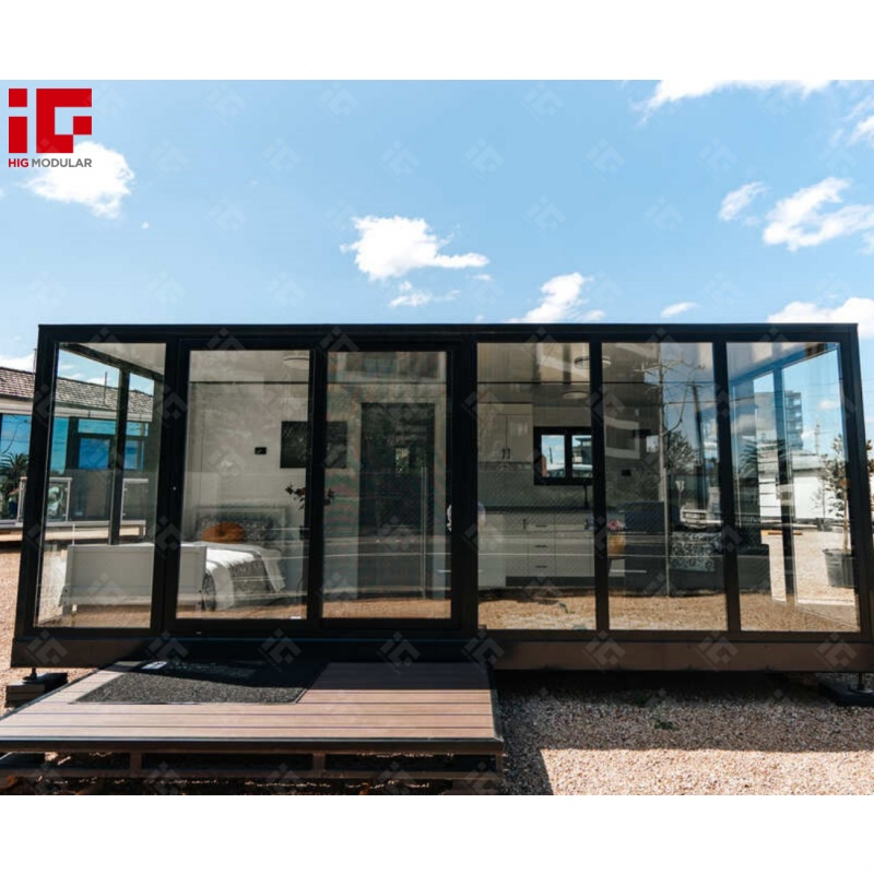 Moradias Expansíveis de Asa Única 20FT Casas Móveis Modulares Tiny Premium