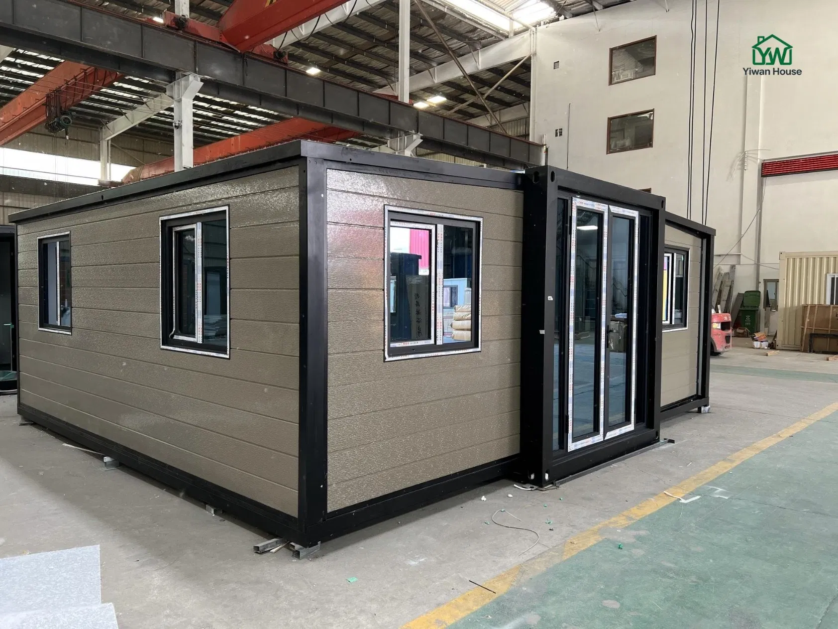 Casa Móvel Modular Expandável de Contêiner Dobrável Personalizada de Luxo com Telhado sobre Rodas 1 2 3 4