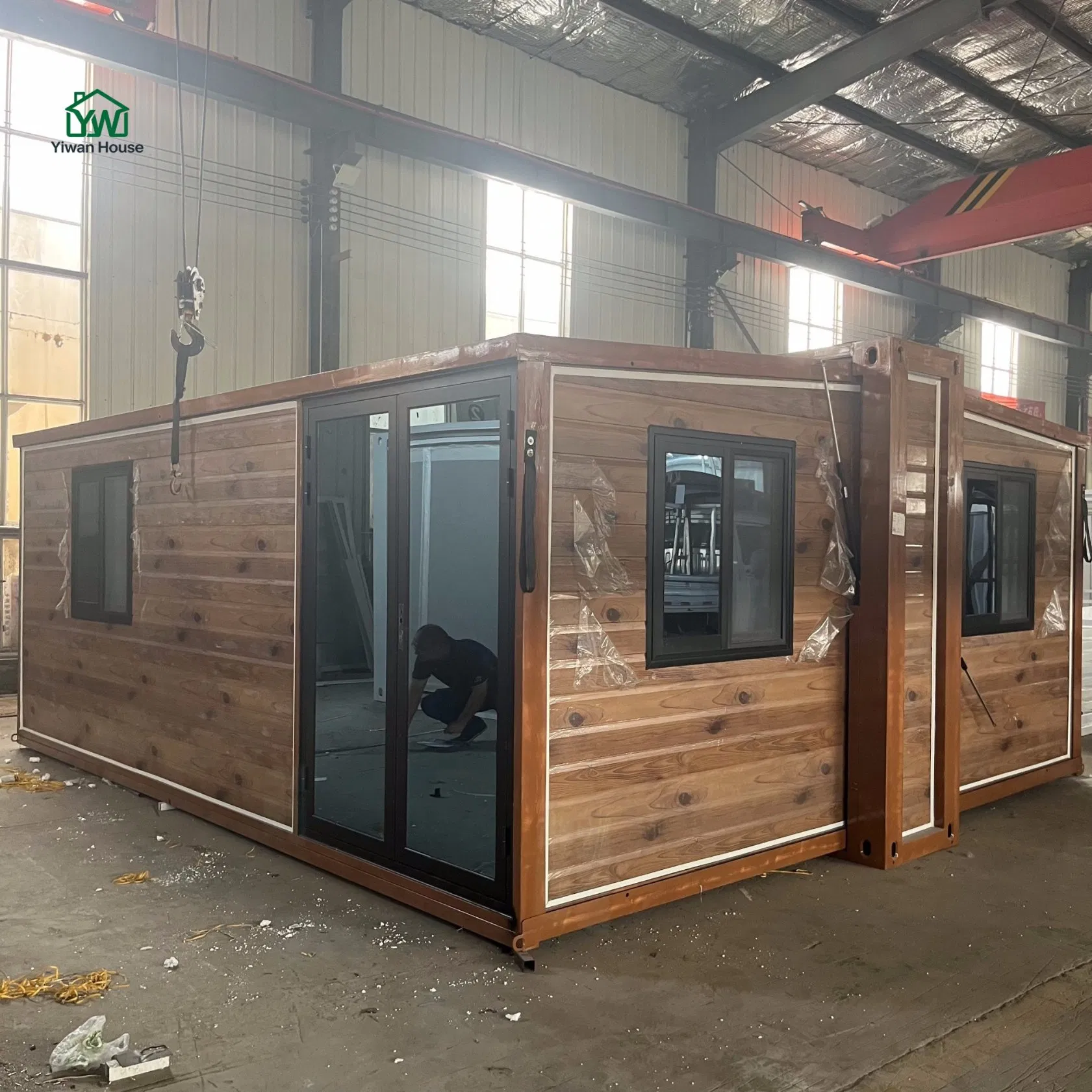 Configuração Rápida Expansão Quarto Pré-Instalado Espaço Maior Casa Prefabricada Expandível Móvel Casa Pequena