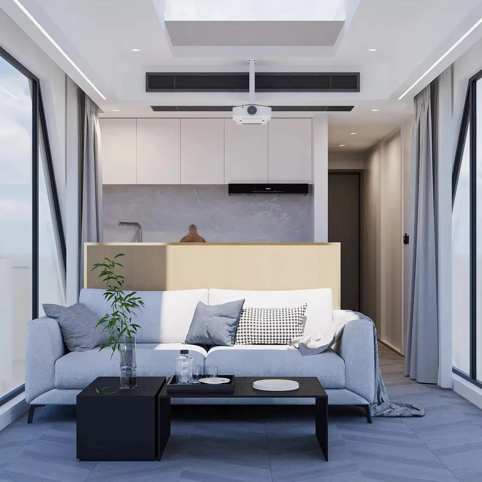 Casa Modular Prefabricada com Controle de Voz Inteligente Estrutura Moderna e Eficiente em Energia Espaços em Cápsula
