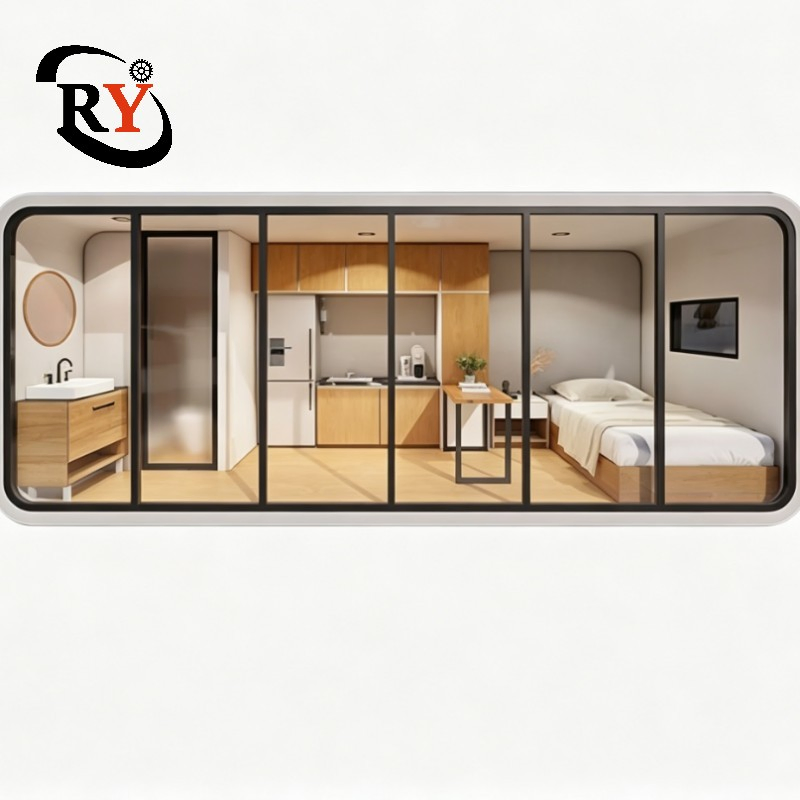 Cabana Modular de Maçã para Glamping Rápido e Pré-fabricado, Retiro à Beira-mar Resistente ao Sal, Pódio de Lazer Elegante com Suporte de Fecho