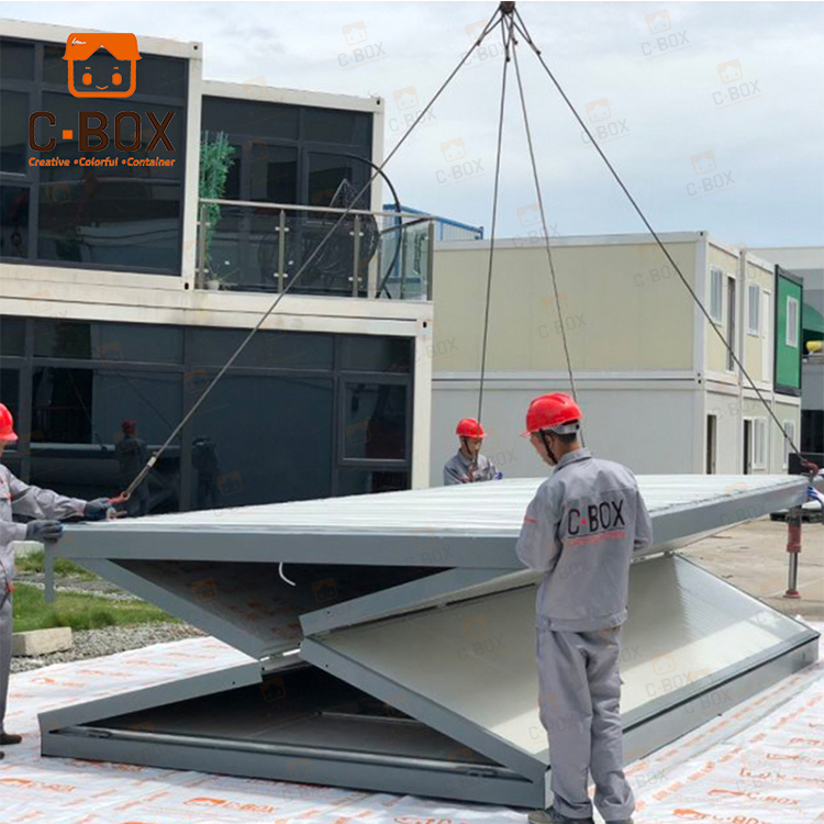 Container Móvel Dobrável Multi Familiar para Casas Modulares de Contêiner para Dormitório de Funcionários