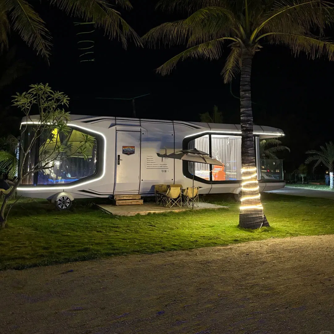 Cápsulas Espaciais Personalizadas de Fábrica, 8-Meter e 11.5-Meter Casas de Cápsulas para Resorts e Vilas de Camping de Luxo