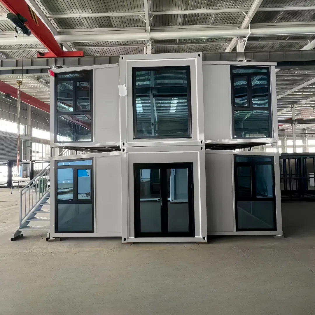 1 2 3 4 5 Casa Móvel Dobrável Prefabricada Modular Portátil Expandável para Moradia Montagem Rápida de Dois Andares Casa Pequena Móvel Pronta