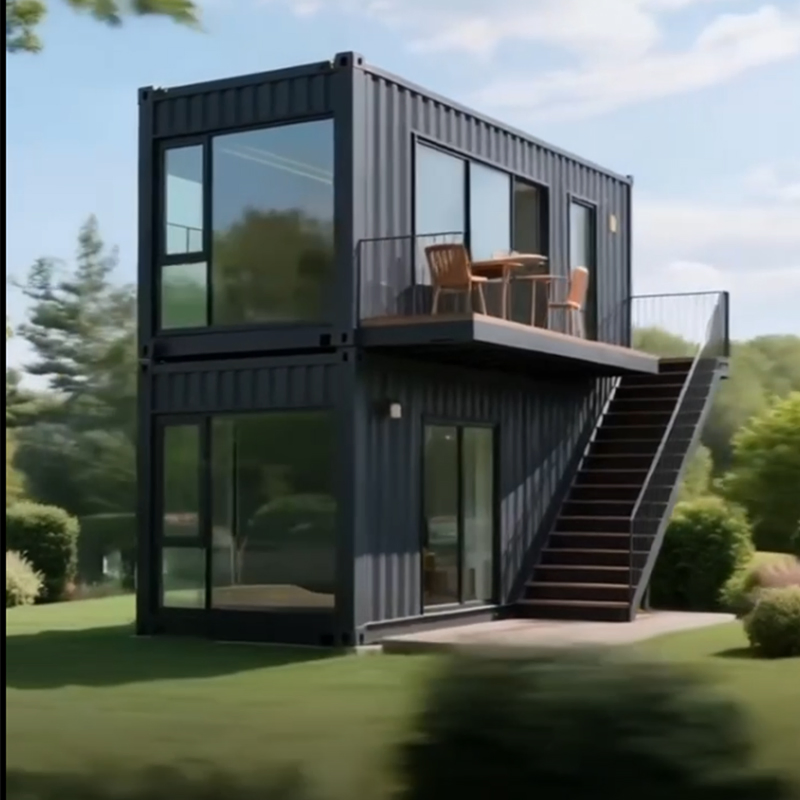 Casa Contêiner de Estrutura de Aço de Alta Resistência, Edifício Modular Integrado Prefabricado Personalizado