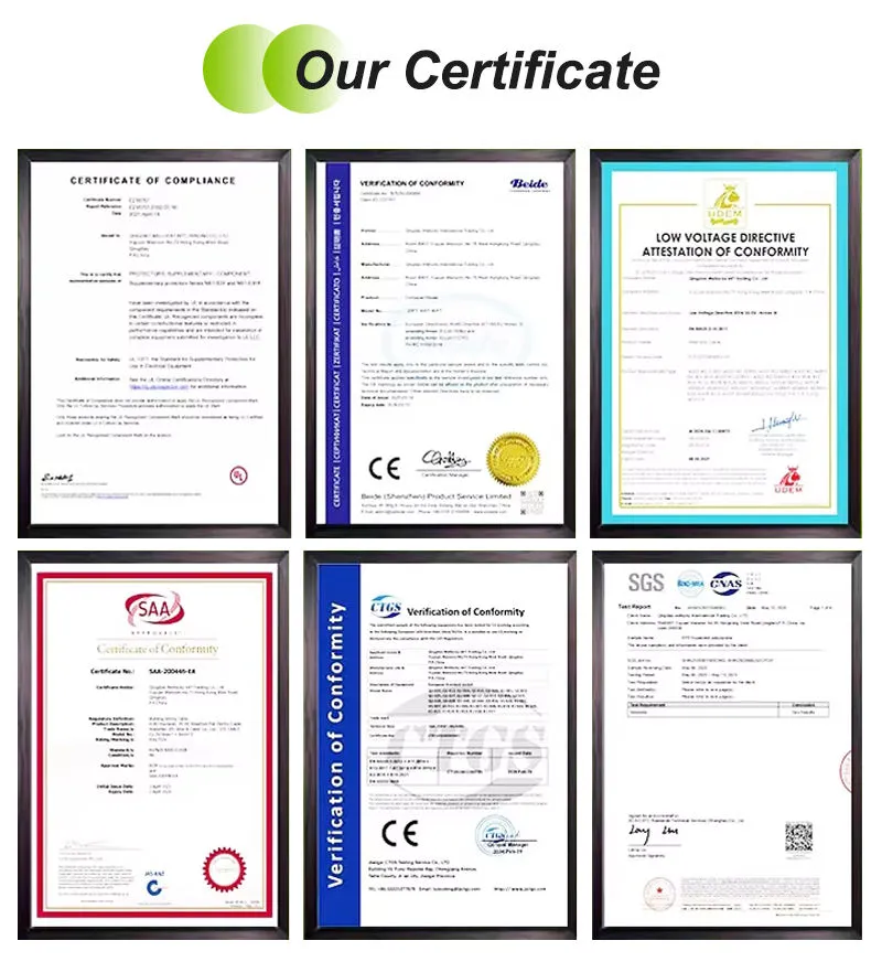 Certificados de Qualidade e Conformidade