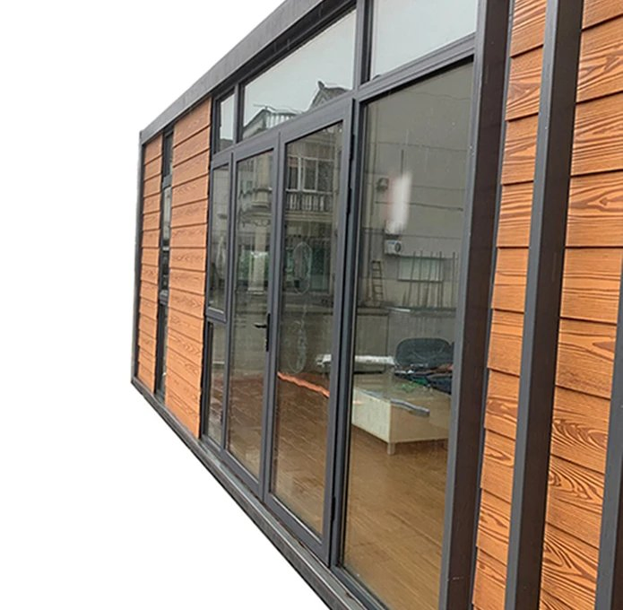 Casa Container Modular de Madeira de Luxo de Instalação Rápida Painel de Madeira Pré-fabricado Casa Container
