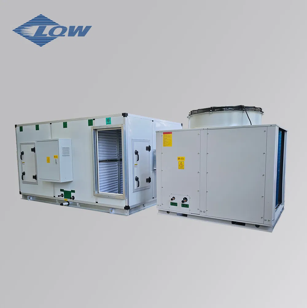 Melhor Vendas Unidade de Tratamento de Ar com Expansão Direta Dx para Ar Fresco Unidade de Ar Condicionado Embalada para Telhado Modular