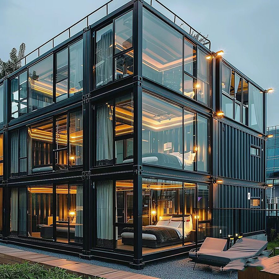 Isolamento Modular Prefabricado Móvel Flexivelmente Combinável Casa Container Pequena