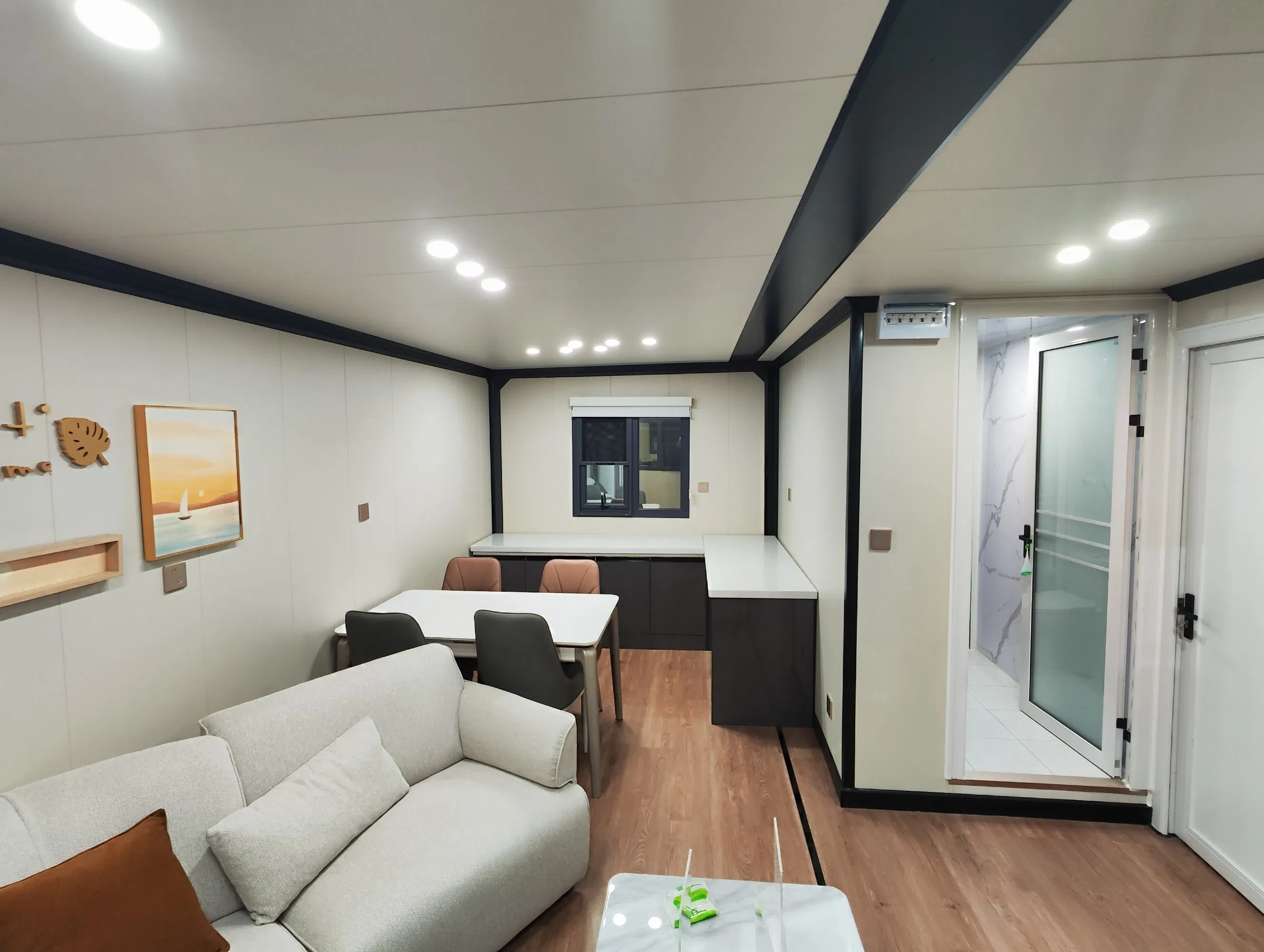 Casa Prefabricada de Aço Modular Expandável Portátil de Alta Qualidade 20-40FT Eficiente em Energia
