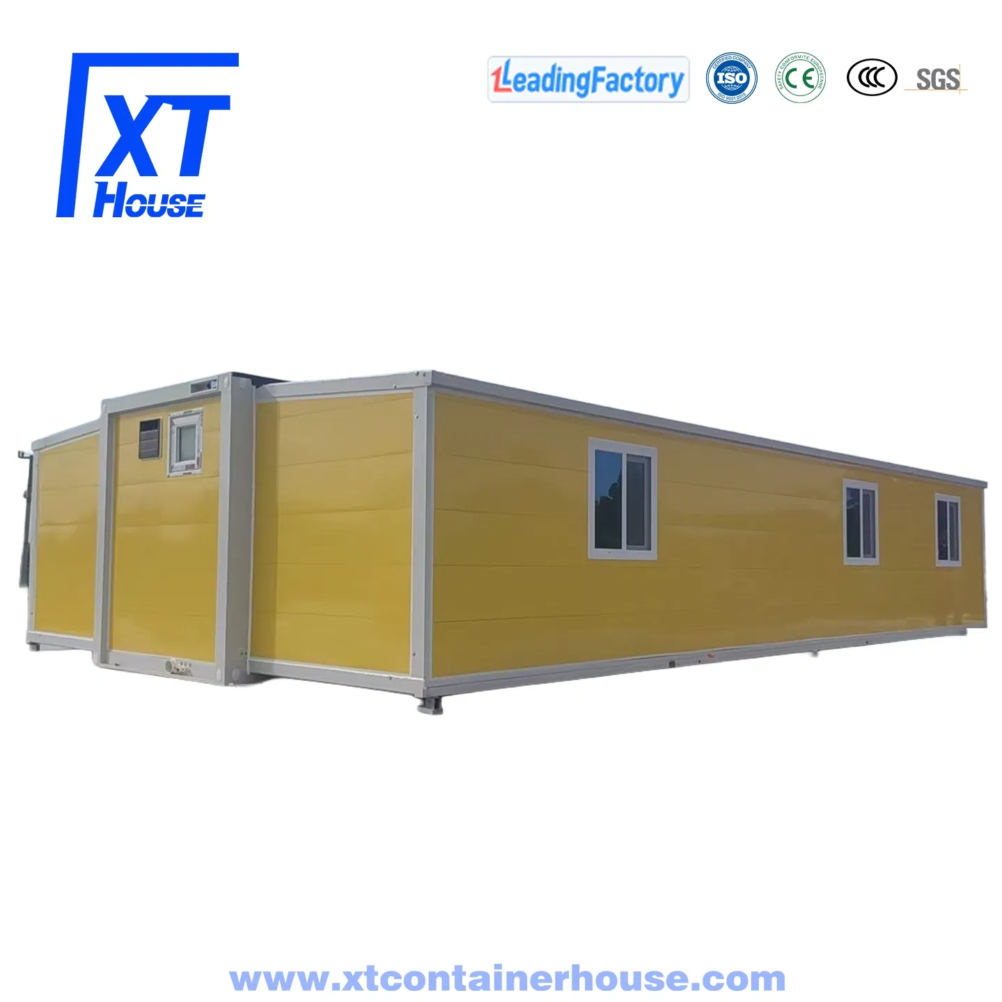 20/30/40FT Preço Razoável Casa Modular Prefabricada Contêiner Dobrável Casa Contêiner com Porta Deslizante Painel de Madeira como Apartamento Escritório