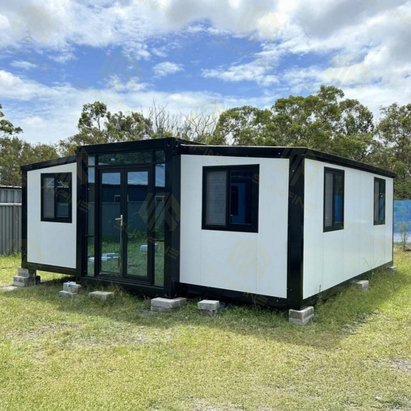Envio de Casa Modular Pré-fabricada Bonita Pronta para Morar, Contêiner de Luxo, Casas de Flat para Avós