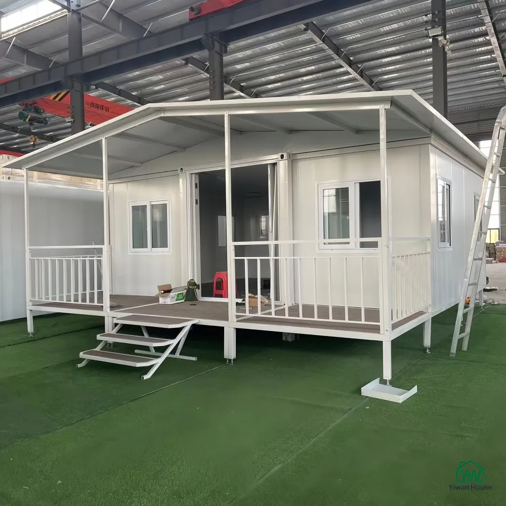 40FT Casa Modular Expandável de Aço Portátil de Luxo 2 3 4 5 de Dois Andares com Terraço