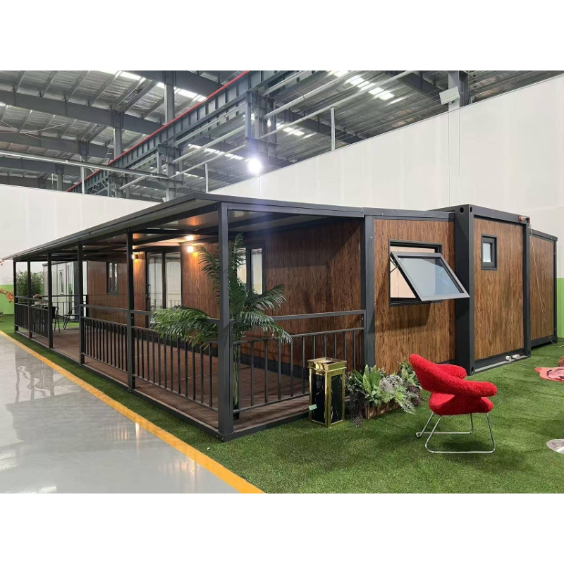 Casa Container Expandável de Cor Personalizada 40FT para Vilas Temporárias com 74.8m2 Área de Impressão