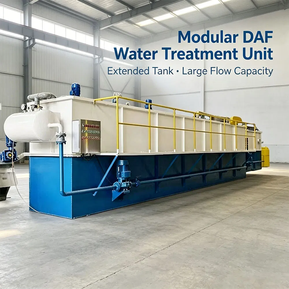 Unidade de Flotação Modular de Efluentes para Água de Mineração com Pé Direito Compacto