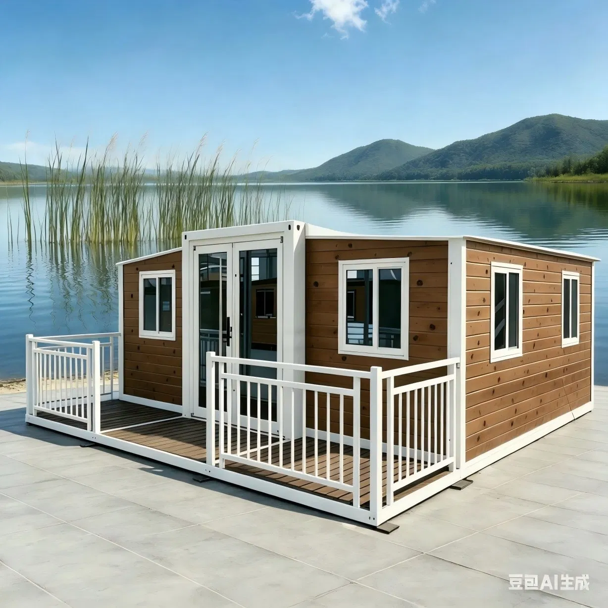 30FT Layout Modular Expandável de Casa Prefabricada com Múltiplos Quartos para Residência Familiar e Negócio de Hotel