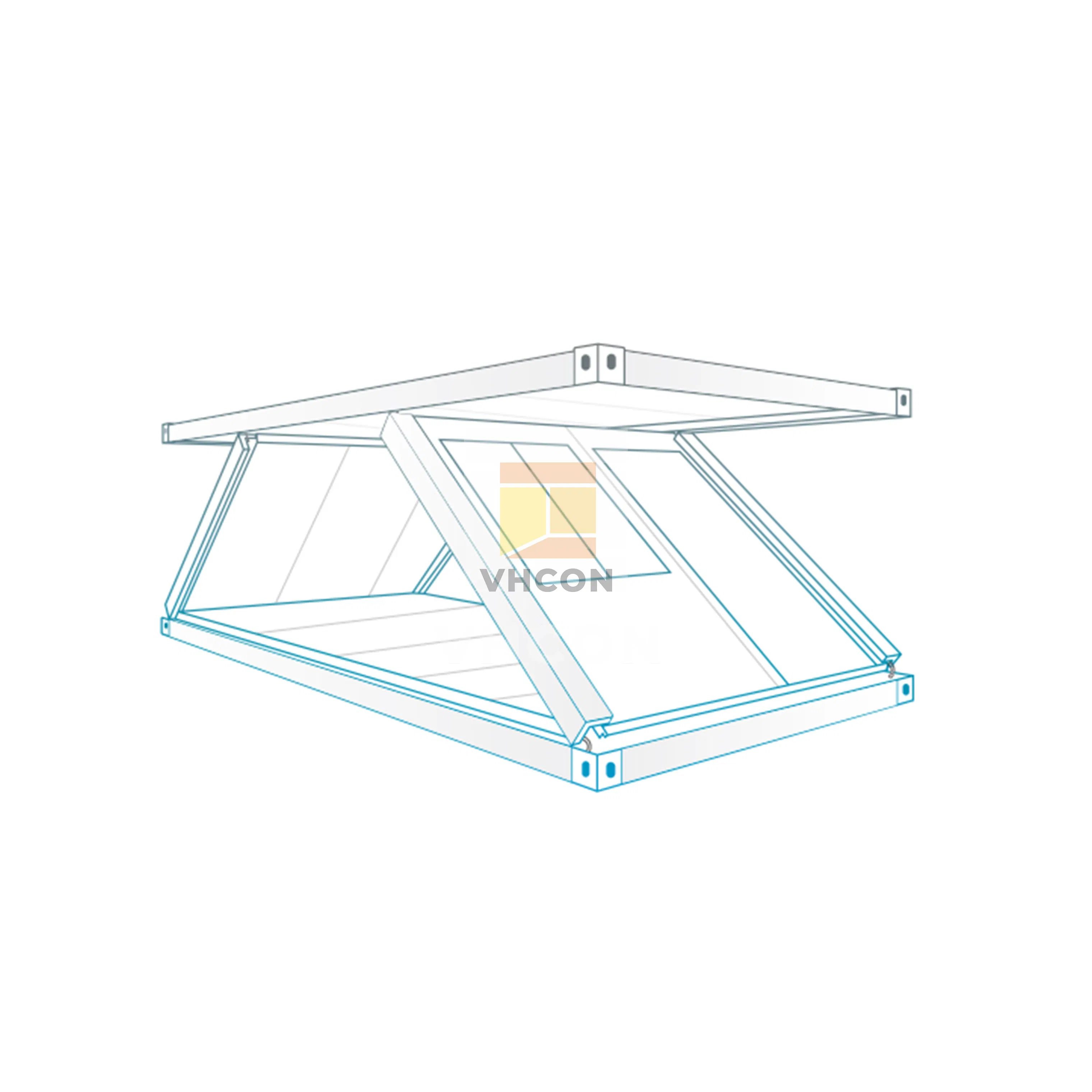 Casas Móveis Modulares Pré-fabricadas Portáteis de Madeira Tiny 2 Quarto 20FT Cozinha Totalmente Mobilada Luxuosa Vida Painel de Parede de Aço Sandwich Casa Contêiner Pré-fabricada