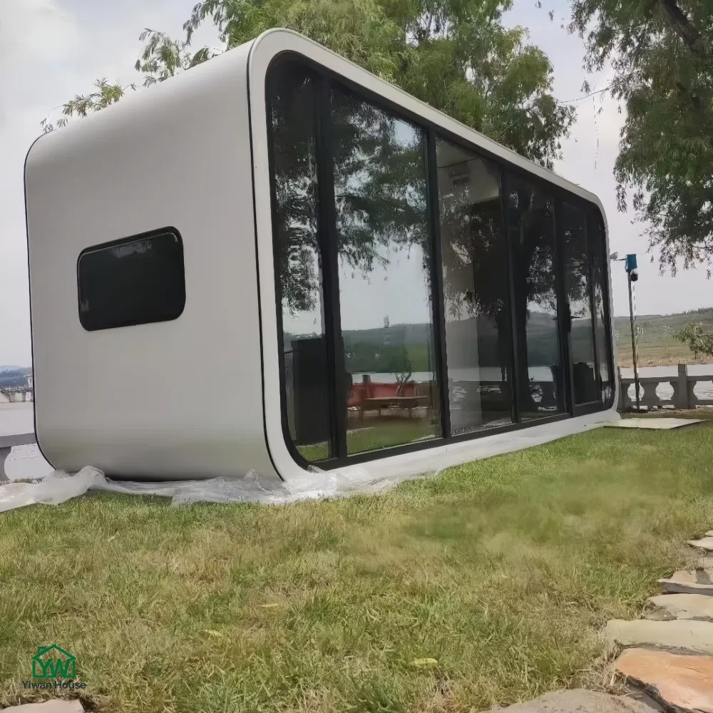 Estrutura Principal Galvanizada Antirrusto Preço de Fábrica Cabana Moderna Modular Casa Cápsula Estrutura de Aço Prefabricada Clima Úmido Cabana Costeira