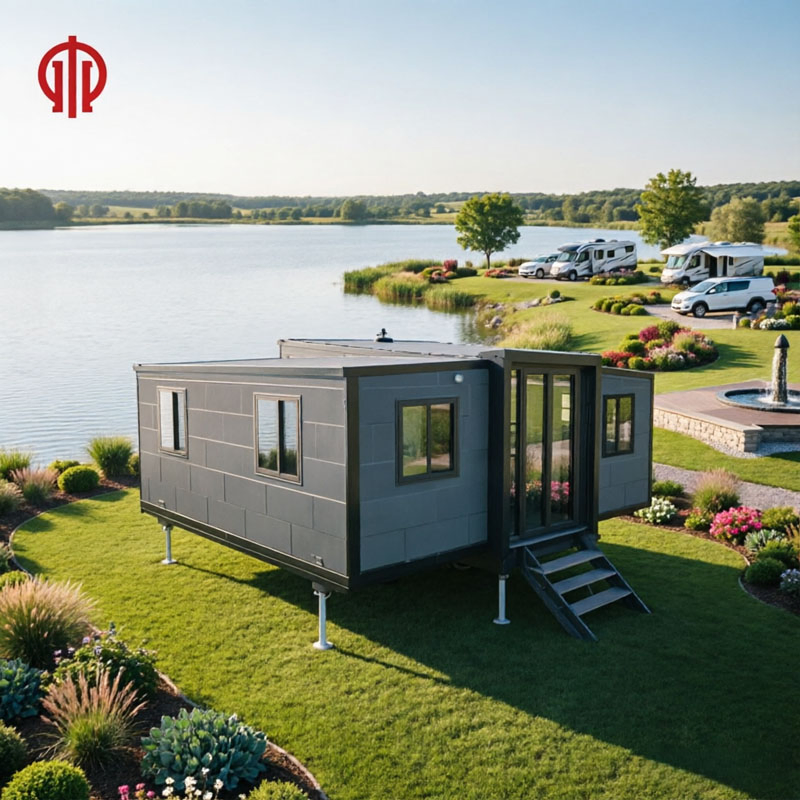 Casa Modular Prefabricada Moderna 20FT com Estrutura de Aço Móvel