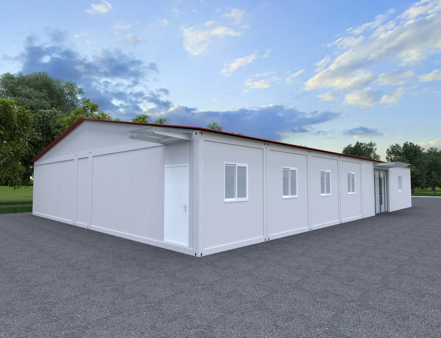 Casa Contêiner Prefabricada Destacável Autossuficiente Off Grid 20FT Alimentada por Energia Solar Vida Ecológica