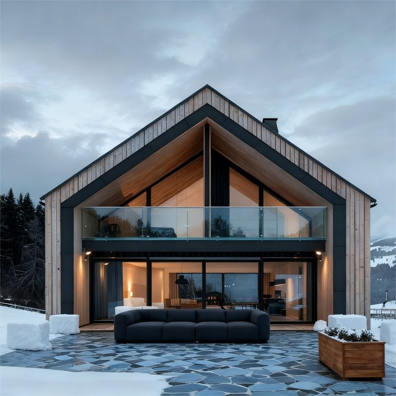 Casas Prefabricadas de Dois Quartos, Casas Modulares, Casas Eficientes em Energia