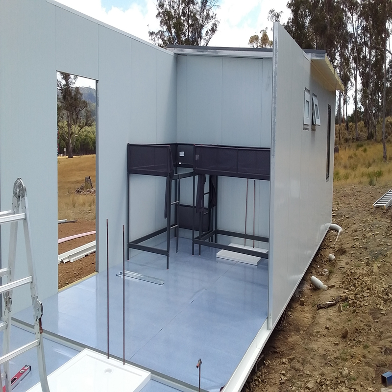Casa Módulo Pré-fabricada Portátil Móvel Moderna de Madeira para Quarto 2 Contêiner Tiny Prefab