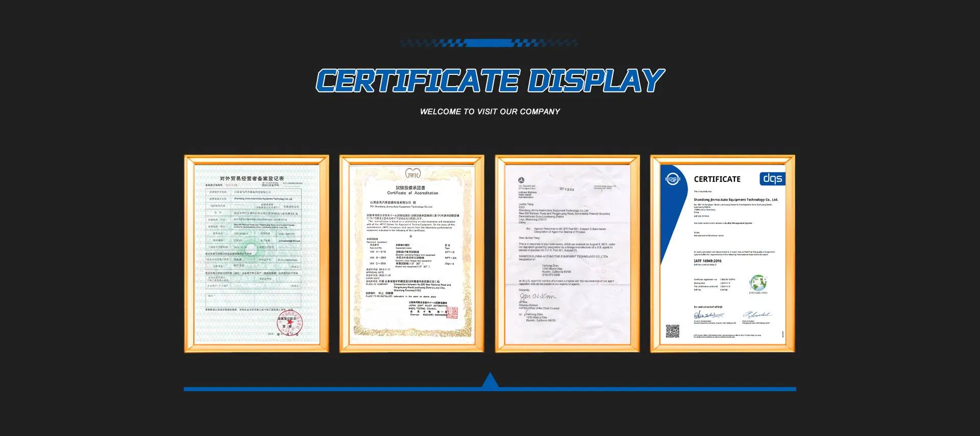 Certificados de Qualidade