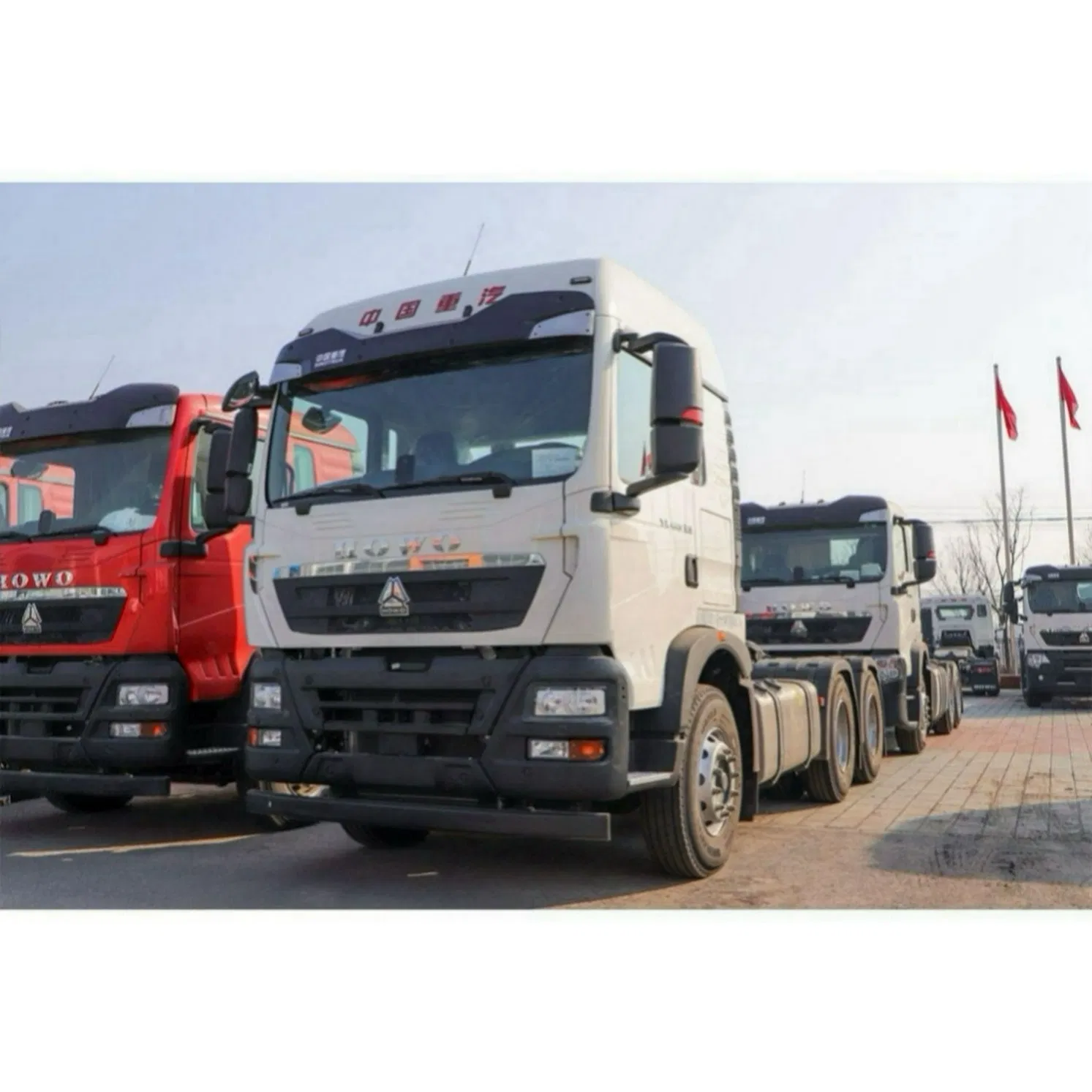 Reconditioned Tractor Truck with Shock Absorbers for Smooth Highway Freight Transport Rides