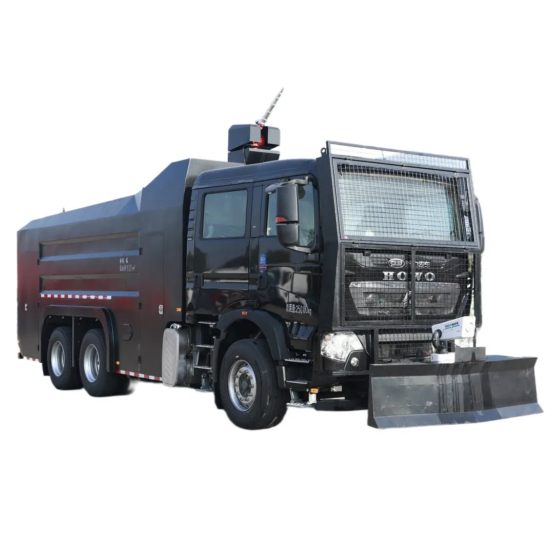 Cnhtc Class II Fire Chassis Refitted 11cbm HOWO 25t Anti-Riot Water Cannon Vehicle Anti-Terrorism Riot Control Truck
