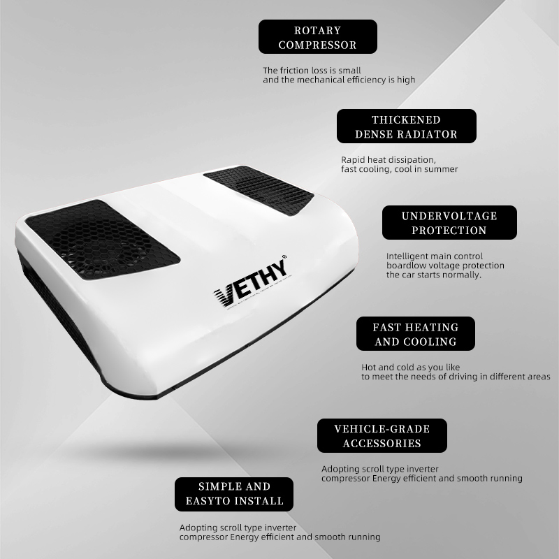 Vethy R410A Rotary Compressor Smart Inverter Technology for Fuel Efficiency Truck Air Conditioner