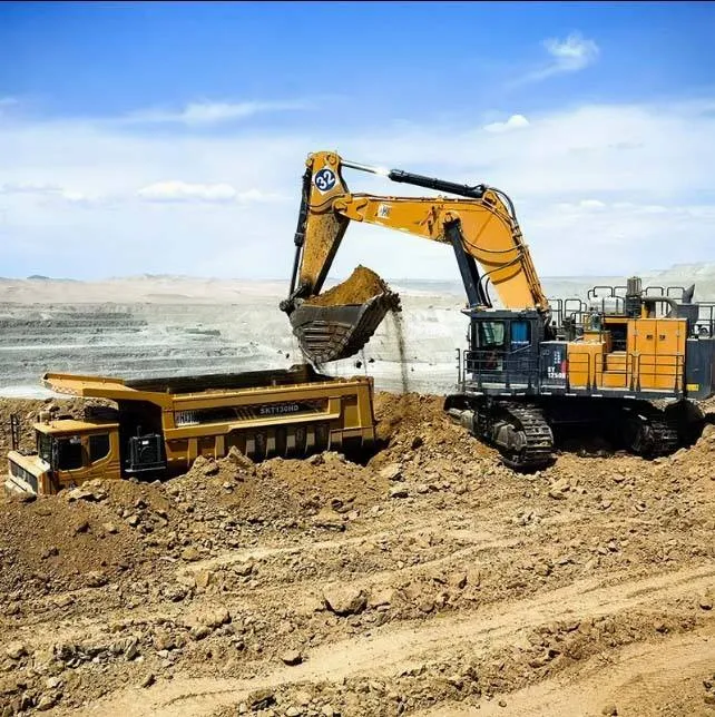 Mining Dump Truck Side View