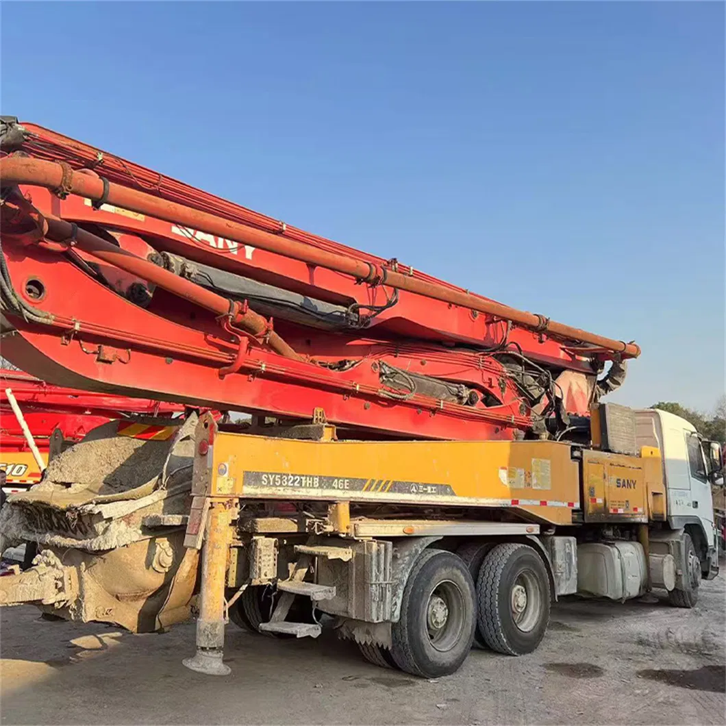Concrete Pumper Power Pump Truck Featuring Sany Used Cement Boom Pump System