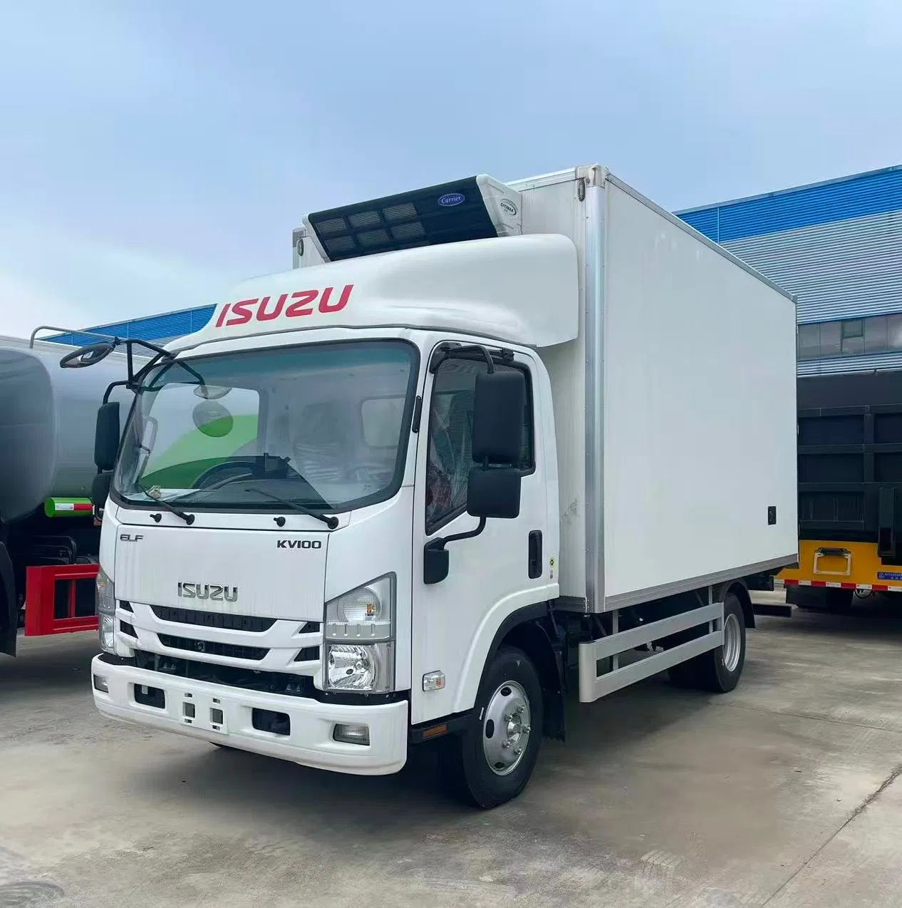 Used Isuzu Vegetable Transport Truck, Milk Transport Refrigerated Truck