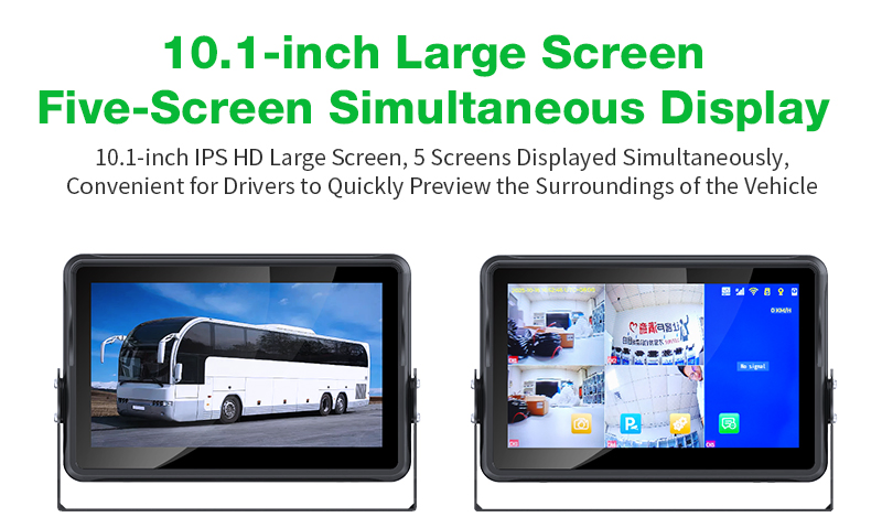 10 Inch Waterproof Touch Display 4G Bsd Camera System for Commercial Truck Parking Assistance &amp; Reversing Aid Fleet Management System