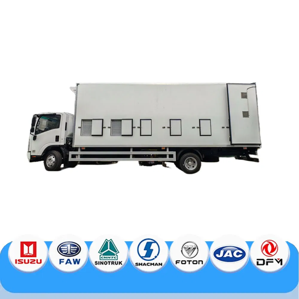 Sinotruk Jmc JAC Foton Small Cold Refrigerator Freezer Refrigerated Commercial Van Box Cargo Mobile Food Light Transport Truck Reefer Price for Sale