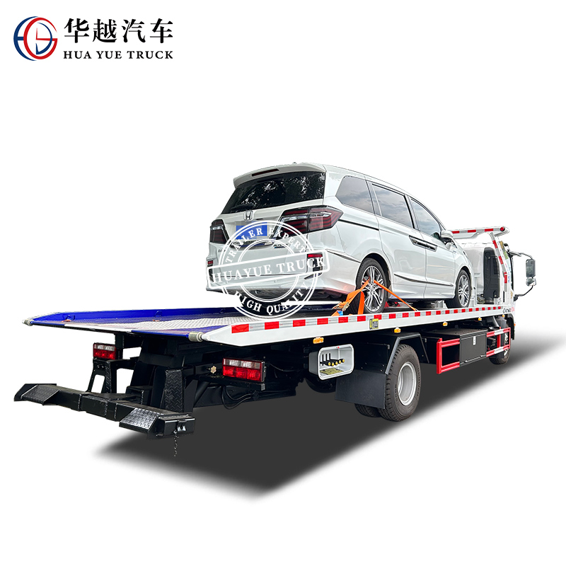 FAW Towing Recovery Flatbed Truck for Heavy-Duty Vehicle Transport Solutions
