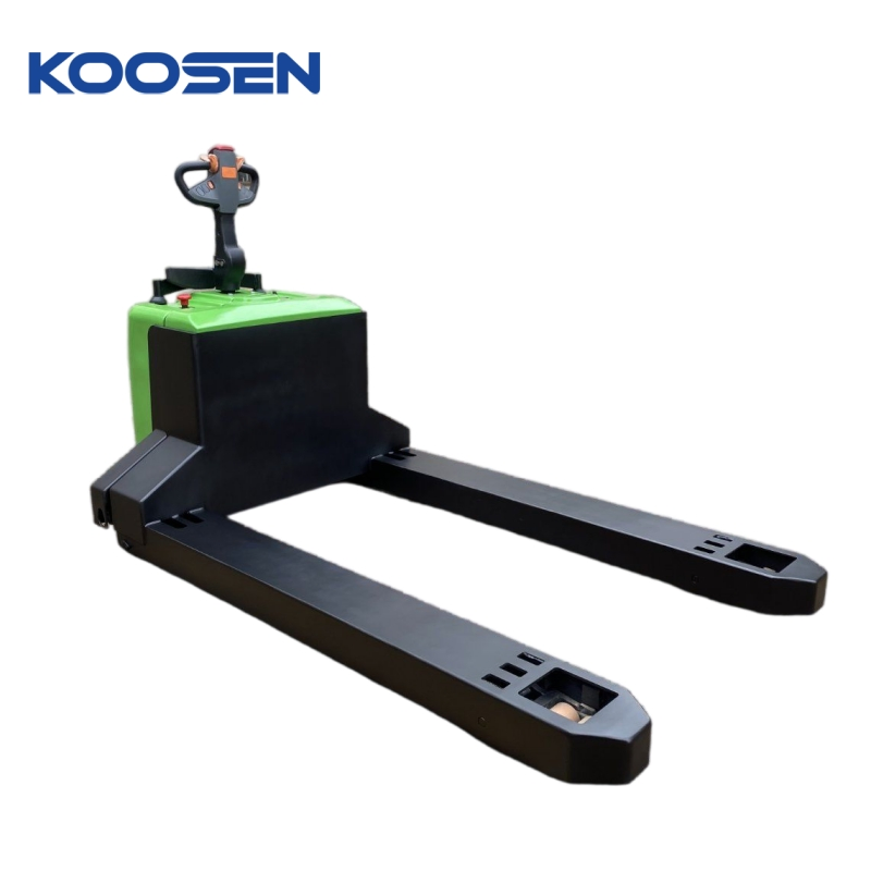 Koosen Heavy-Duty Stand Uo Model Electric Pallet Truck