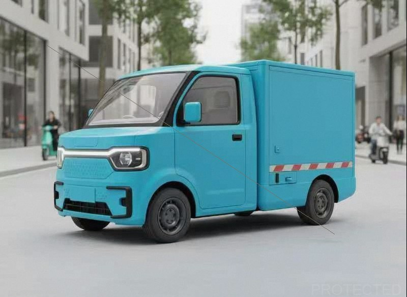 Battery Electric Vehicle (BEV) 2-Seater Mini Pickup Truck for Urban Delivery, EEC Certified with Lithium Battery, Factory Price