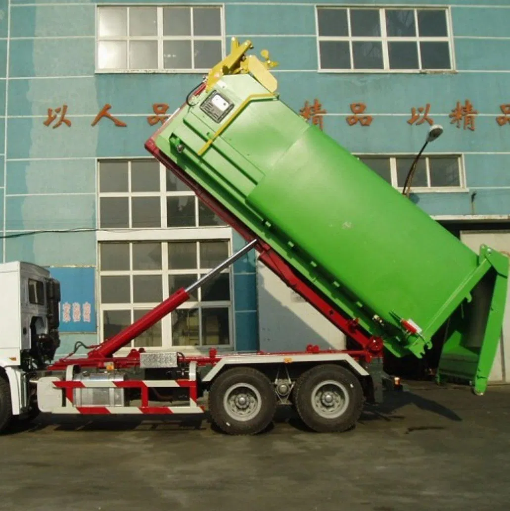 Manufacturer 17t/20t/22t Sinotruk HOWO Tx 6X4 Hook Lift Compressed Garbage Transport Rubbish Refuse Waste Transportation Arm Heavy Truck with Lifting Container