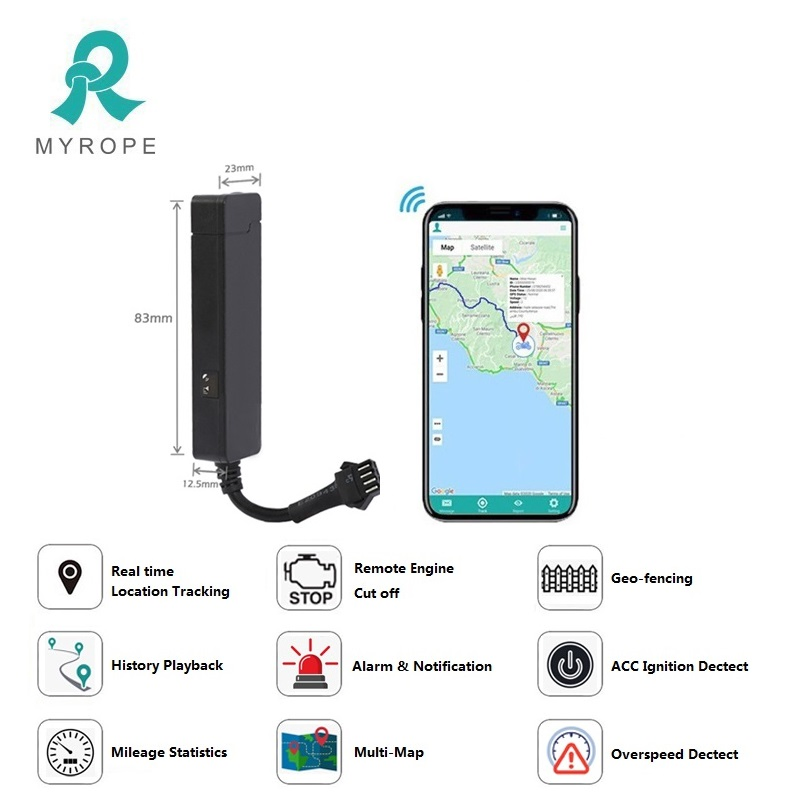 Remote Control Acc Real Time GPS Tracking System with Alarm Relay GPS Tracker for Motorcycle