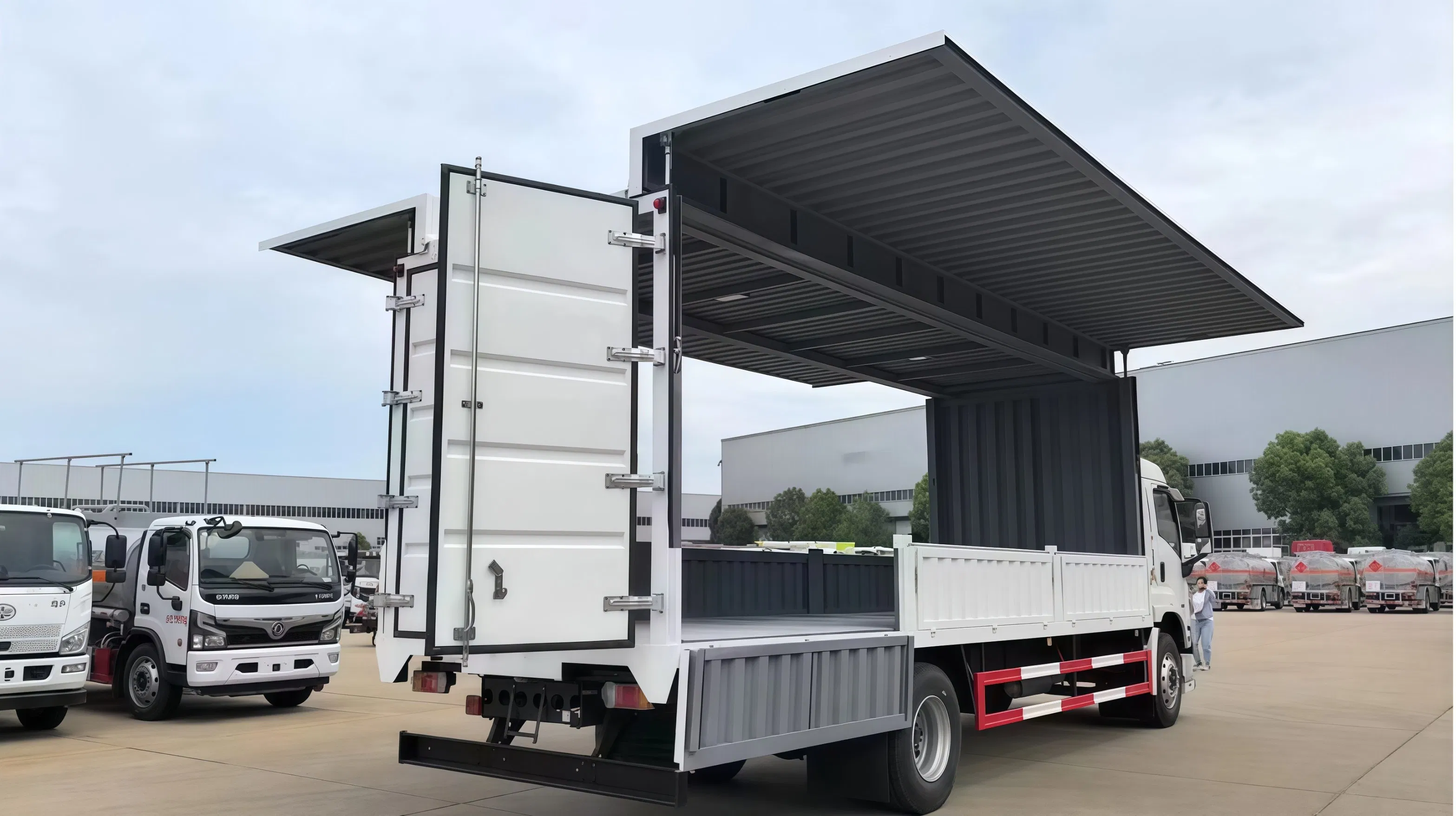 Best Price 10 Ton Diesel Wing Van Truck with 4X2 Chassis – Ideal for Logistics and Distribution