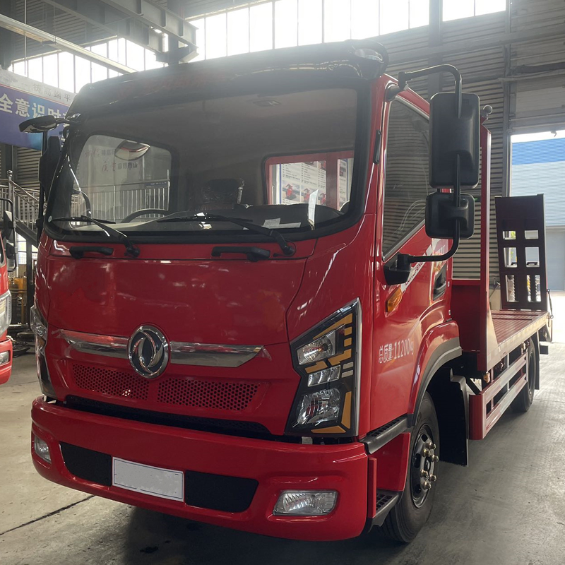 Lowboy Flatbed Low Boy Flat Bed Cargo Excavators Bulldozers Loaders Engineering Construction Machinery Transport Towing Transporting Tow Truck Vehicle Trailer