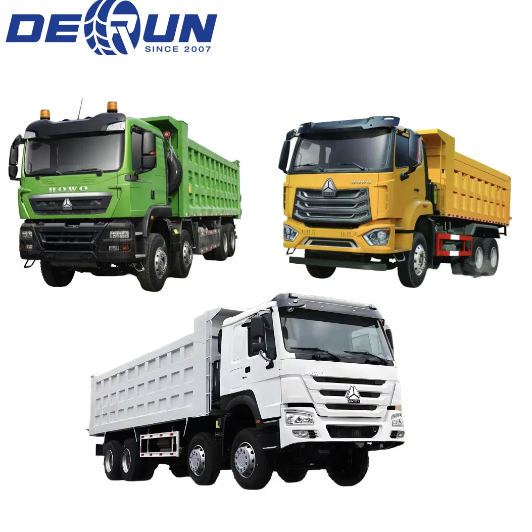 Heavy Duty Sinotruk HOWO/Shacman/FAW/Beiben/Foton 30/40/50ton 6X4/8X4 10/12 Wheels Rear Dump Tipper Dumper Tipping Truck for Construction Iron Bauxite Mining