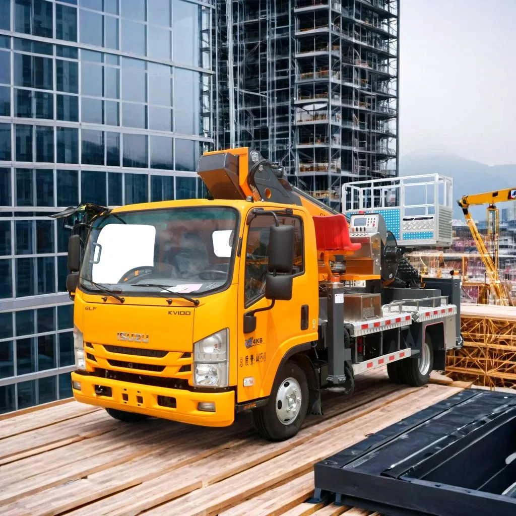 35m Truck Mounted Aerial Work Platform Vehicle with Bucket Lifting Factory Direct Sale