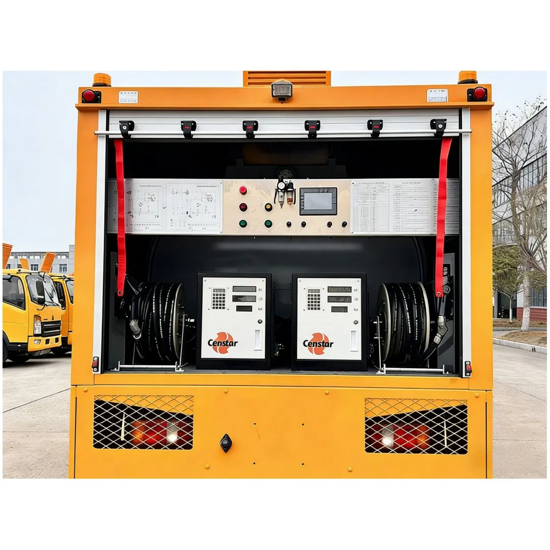 HOWO Cafu Mobile Refueling Truck Operation Compact Flexible Custom Coating Logo Dual Tank Diesel &amp; Petrol Urban Fuel Delivery for Philippines