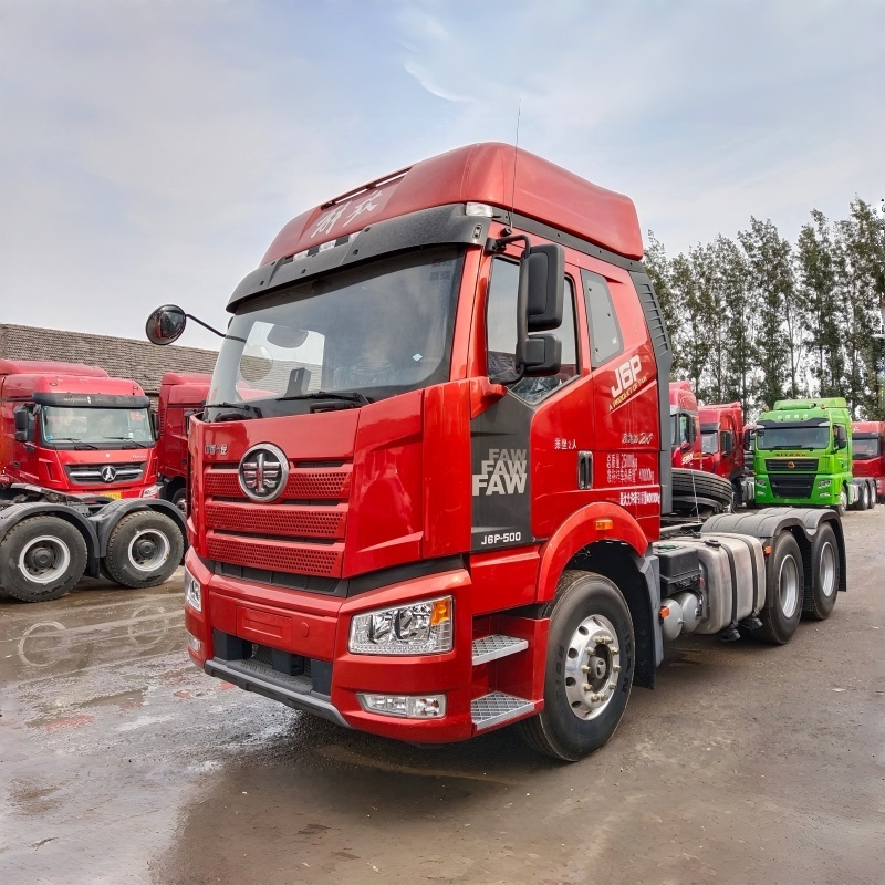 FAW 6X4 371HP Tractor Truck Manual Transmission, 10-Wheel Diesel Heavy Duty Semi Truck for Container Transport