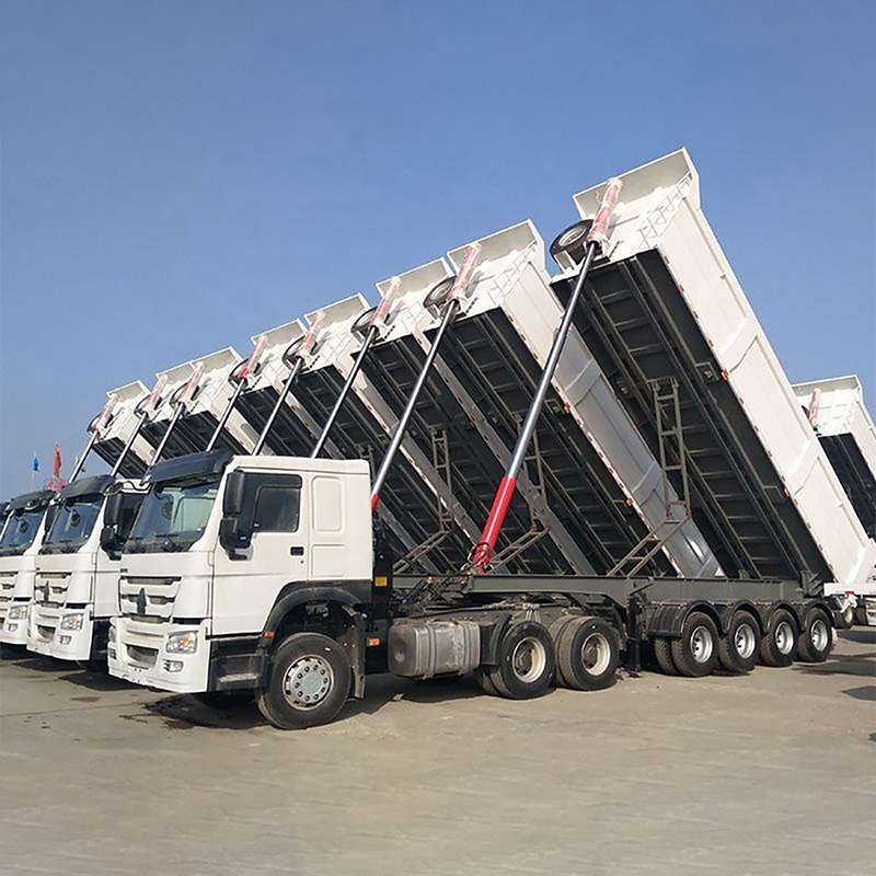 Sinotruk HOWO 6X6 Dump Truck 8X4 Manual Dump Truck Red Color 12 Wheels Diesel Fuel Left for Heavy Construction Used Dump Tipper Trucks